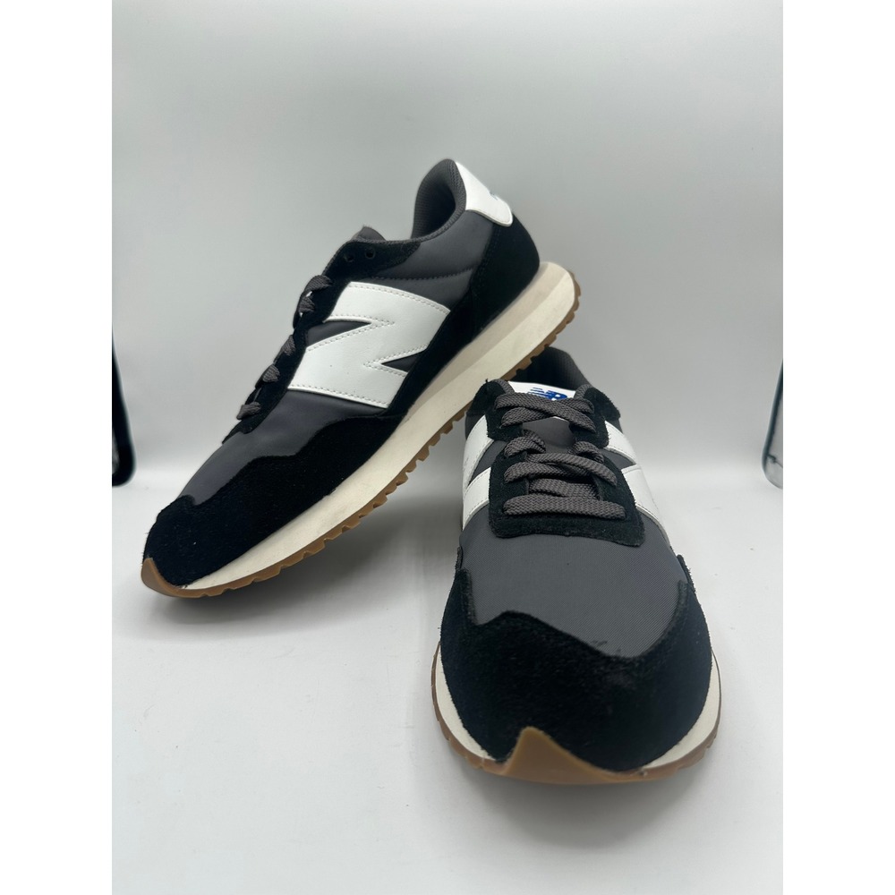 New Balance 237 MS237GA Mens Size 9.5 Black Grey White Gum Sneakers